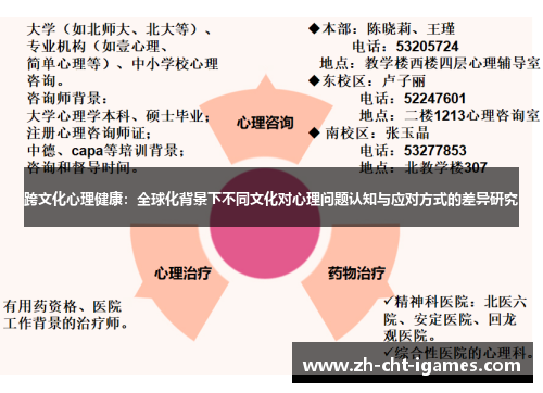 跨文化心理健康：全球化背景下不同文化对心理问题认知与应对方式的差异研究